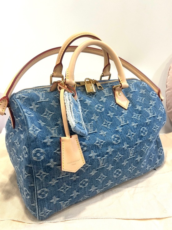 Louis Vuitton Handbags - NEW🔥Louis Vuitton Denim Speedy Soft 30